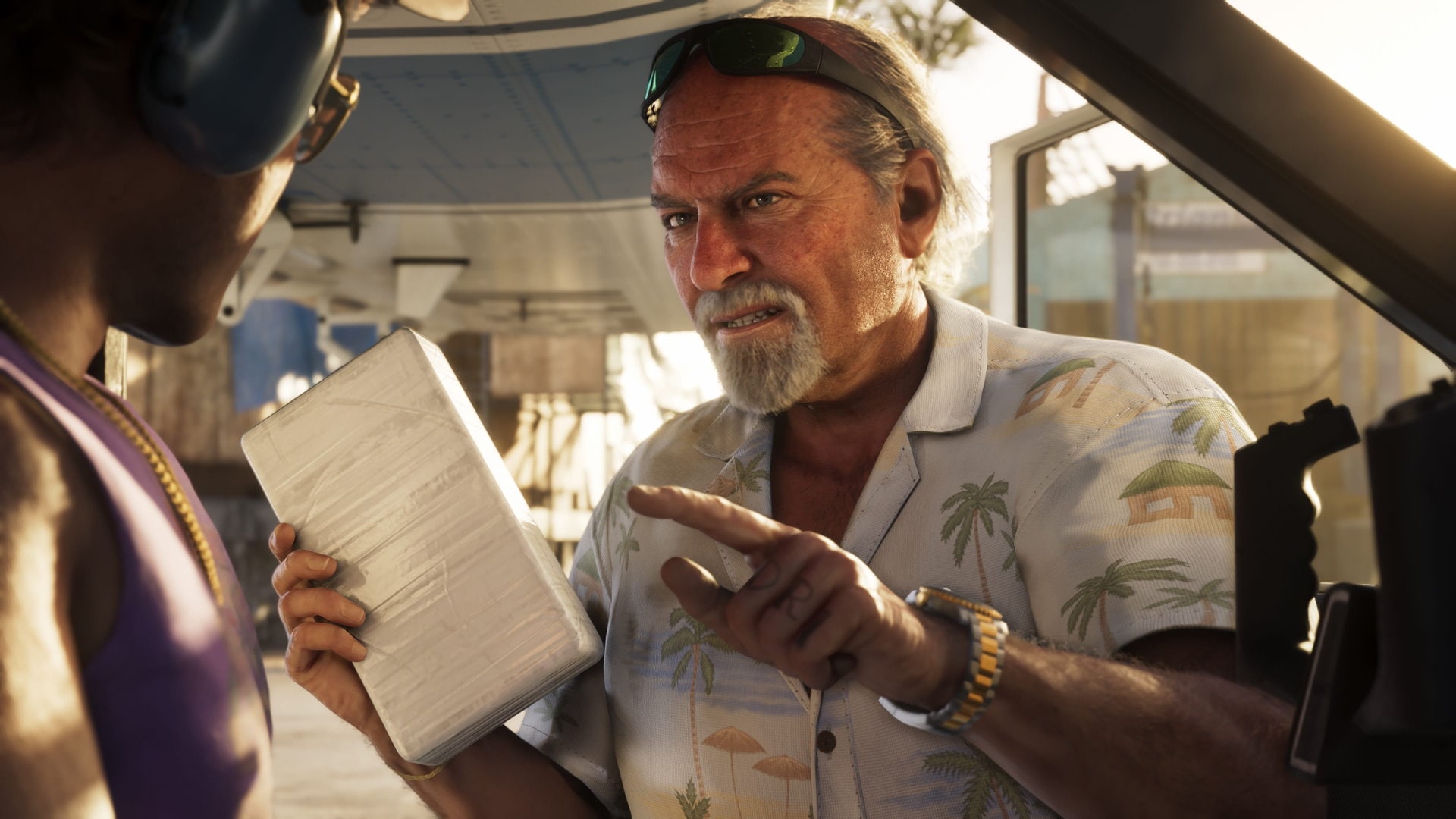 Brian Heder in a criminal operation scene