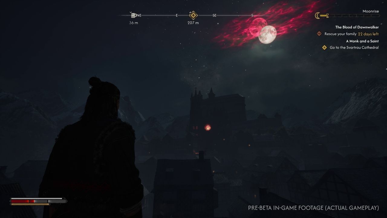 Vampire perspective at night — using supernatural senses and abilities