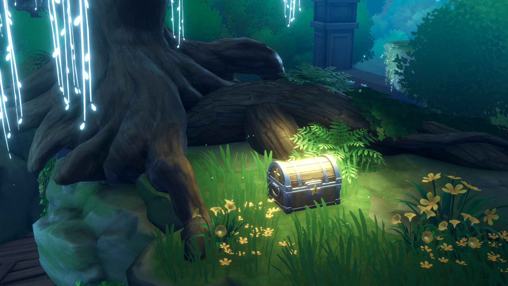 Boss encounter in the Moonlit Forest