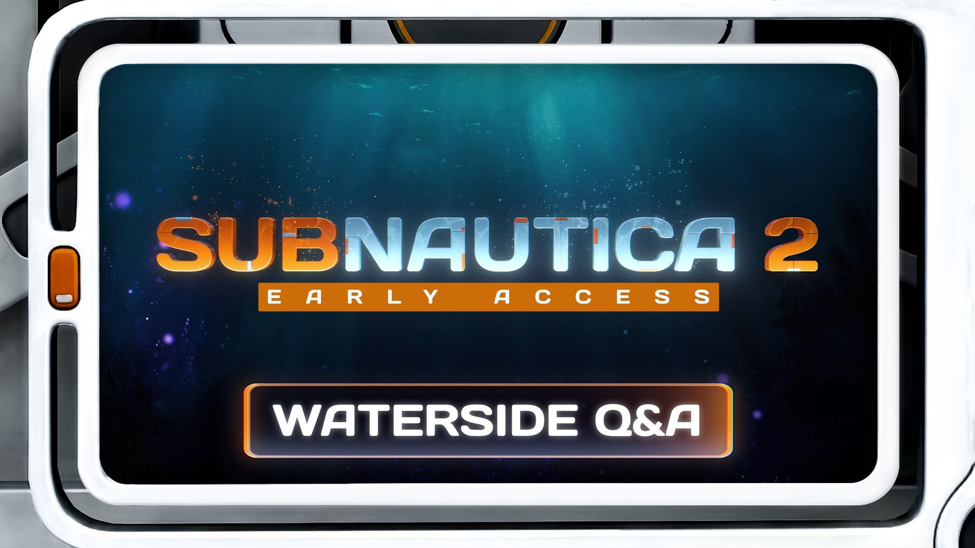 Subnautica 2 Waterside community Q&A event promotional image
