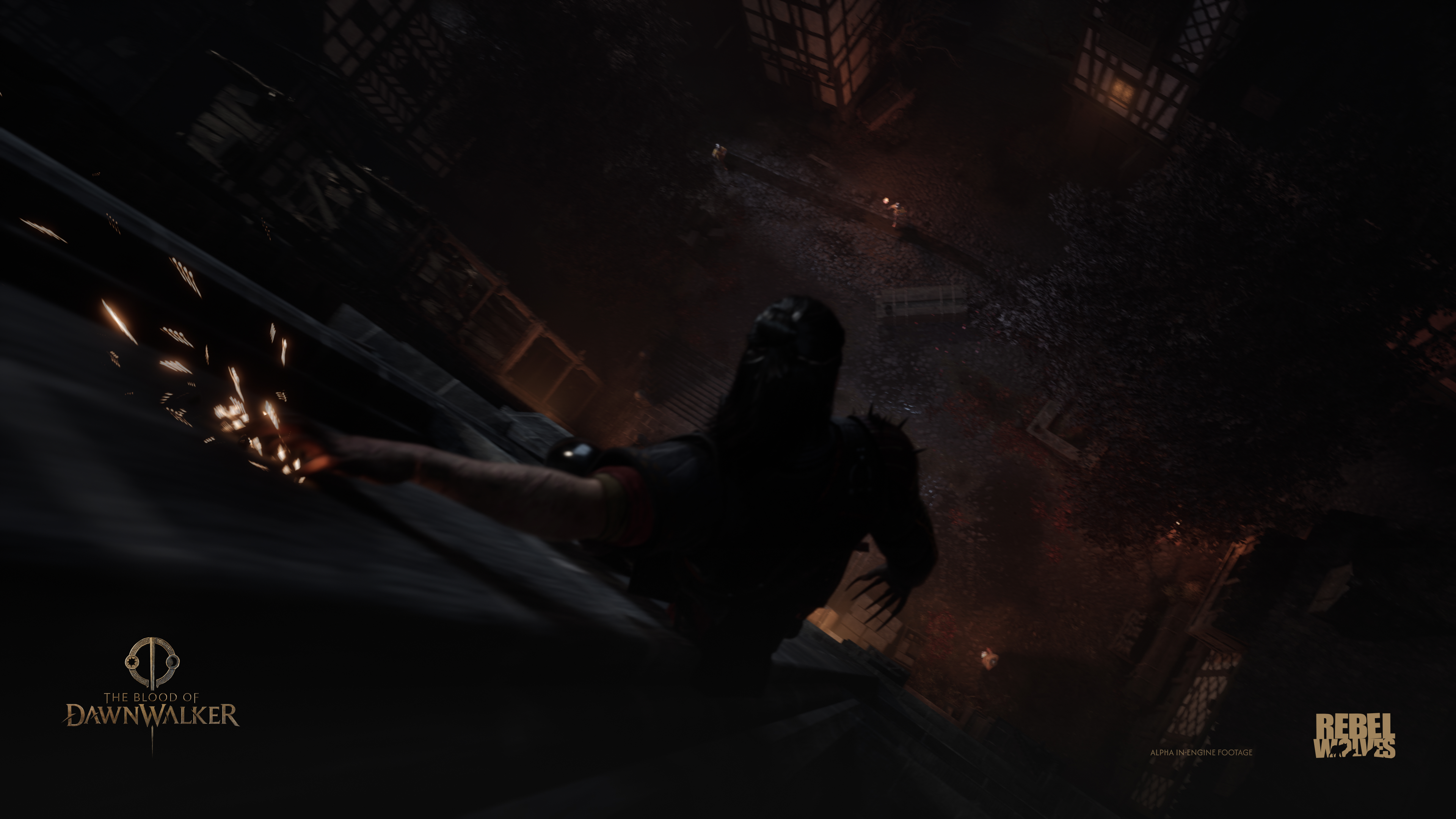 Reveal screenshot — dark fantasy encounter with supernatural creatures