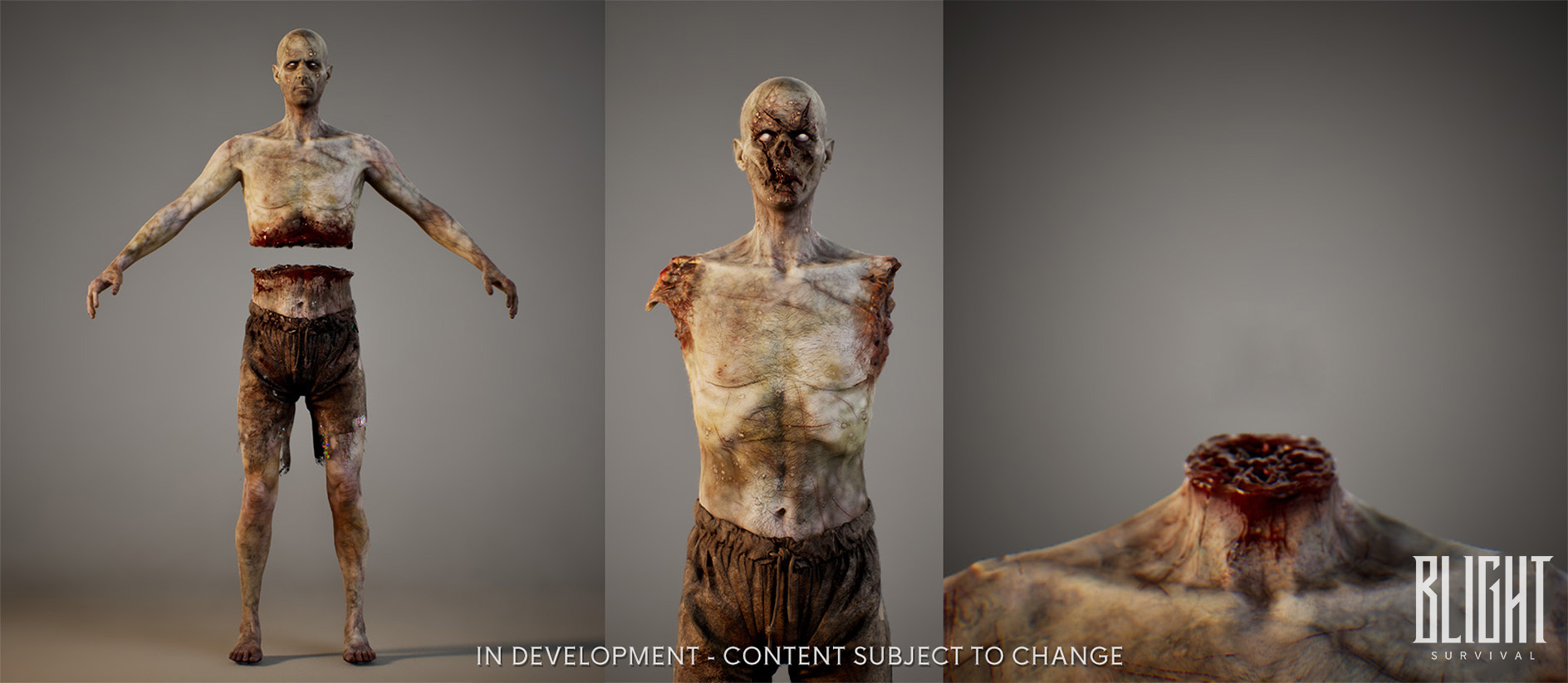 Blight: Survival devlog - medieval ruins consumed by the Blight infection