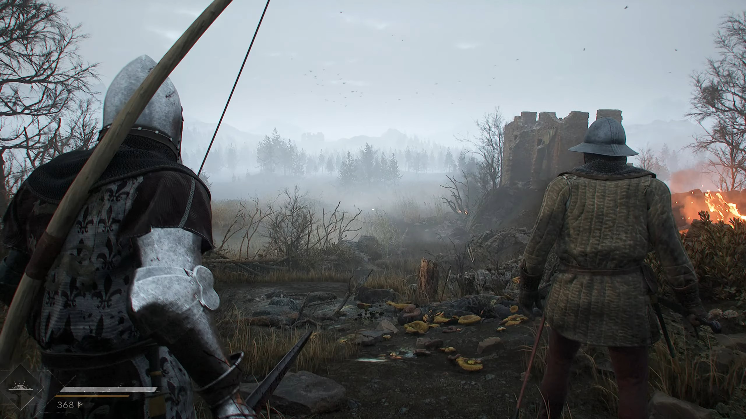 Blight: Survival dark atmosphere from PC Gamer - torchlit medieval horror