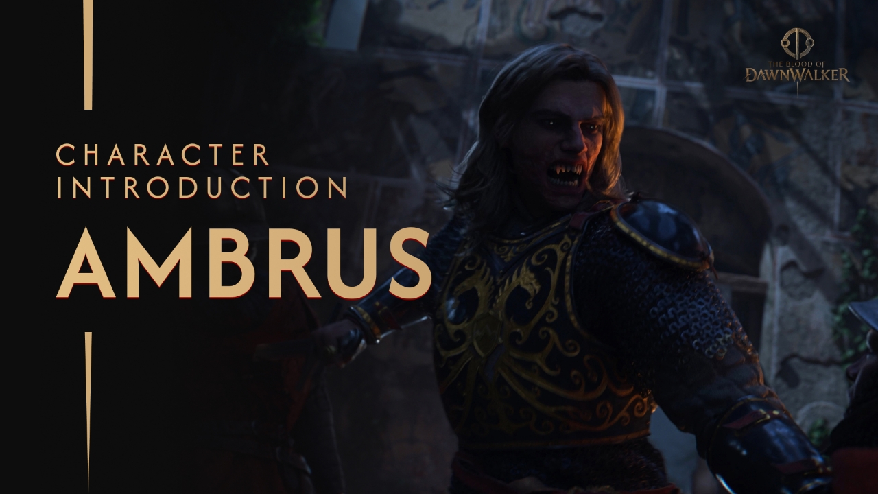 Ambrus in-game screenshot — the youngest and most volatile Vrakhiri vampire