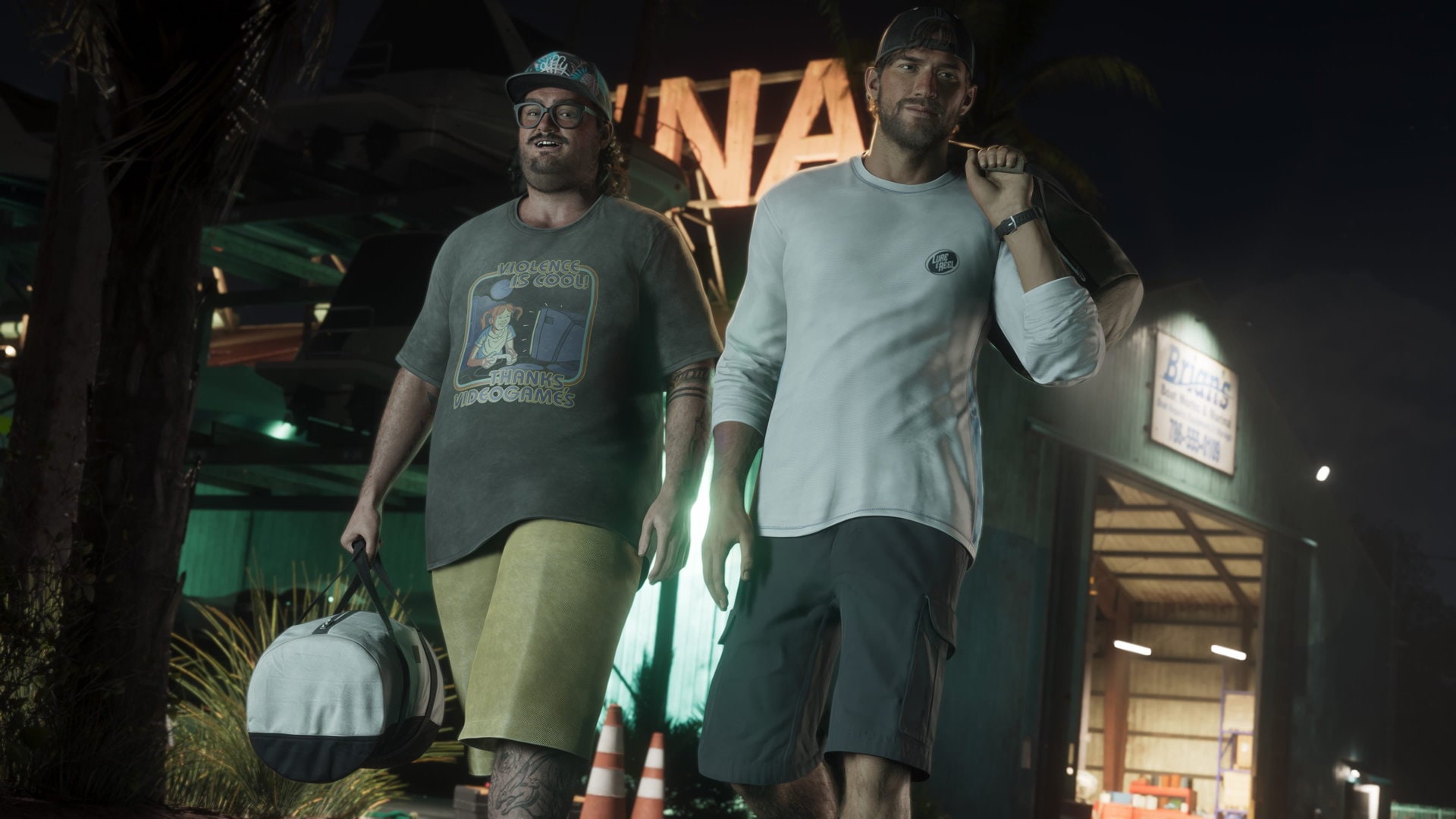 Cal Hampton in a casual scene from GTA VI