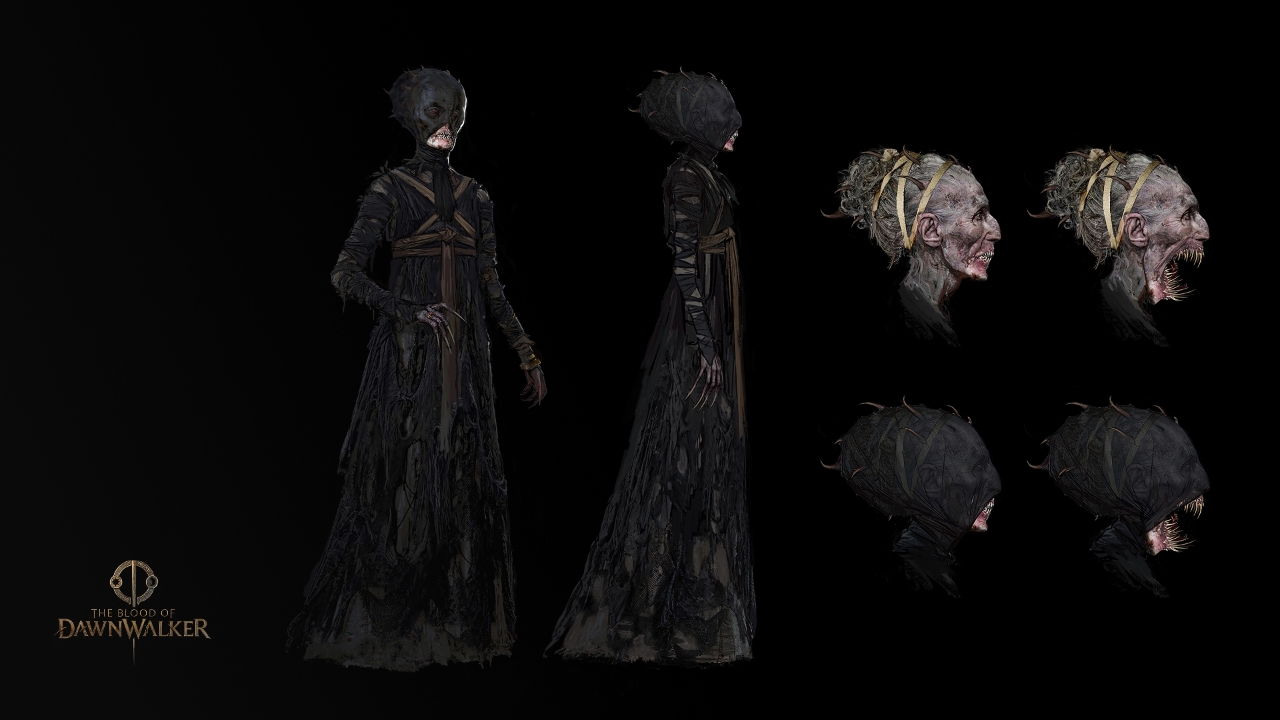 Xanthe concept art by Kacper Madejak — ceremonial vampire priestess design