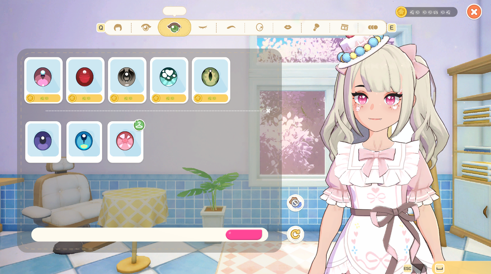 Facial detail customization options