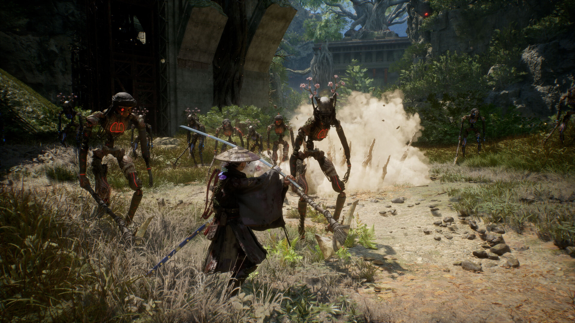 Beast of Reincarnation screenshot showing Emma and Koo's cooperative combat synergies