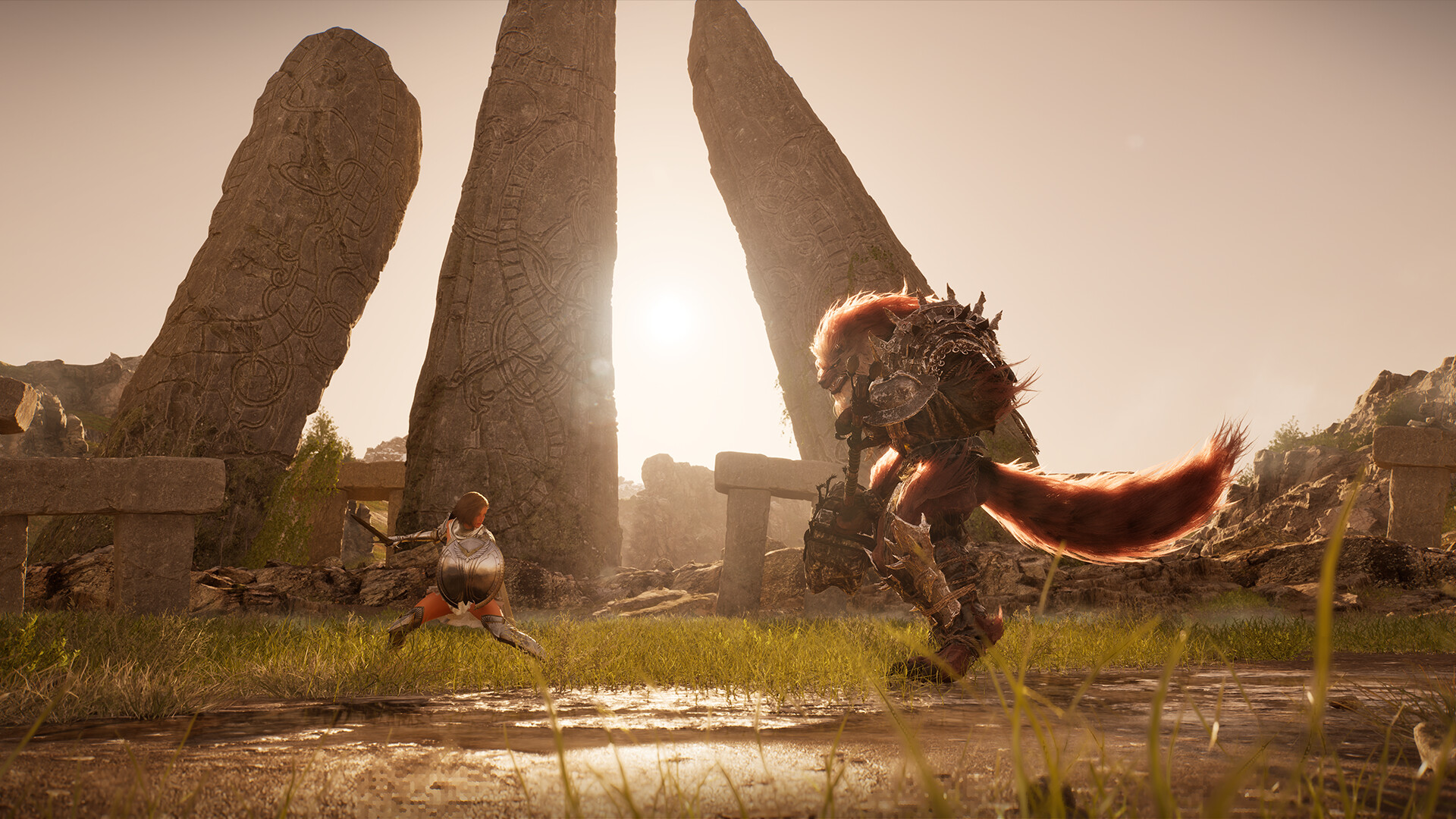 Vindictus: Defying Fate press screenshot showing dark fantasy combat encounter