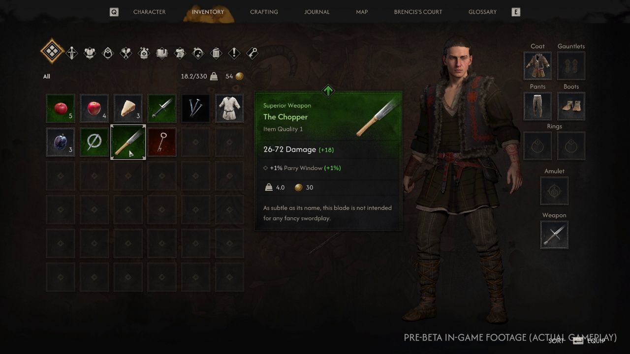 Inventory and skill tree system showing human, vampire, and shared ability branches