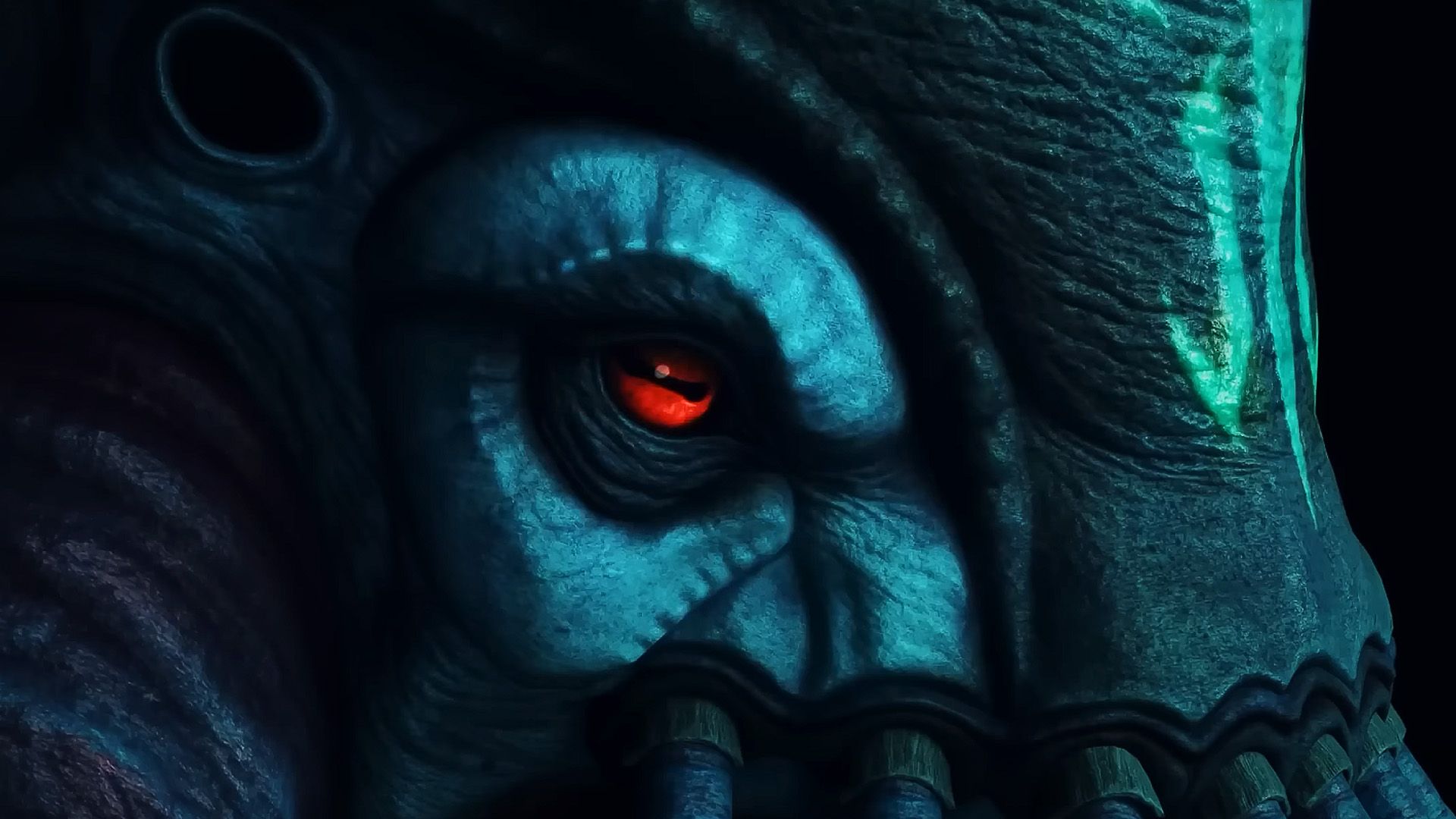 Close-up of the Collector Leviathan creature in Subnautica 2 showing four tentacle arms