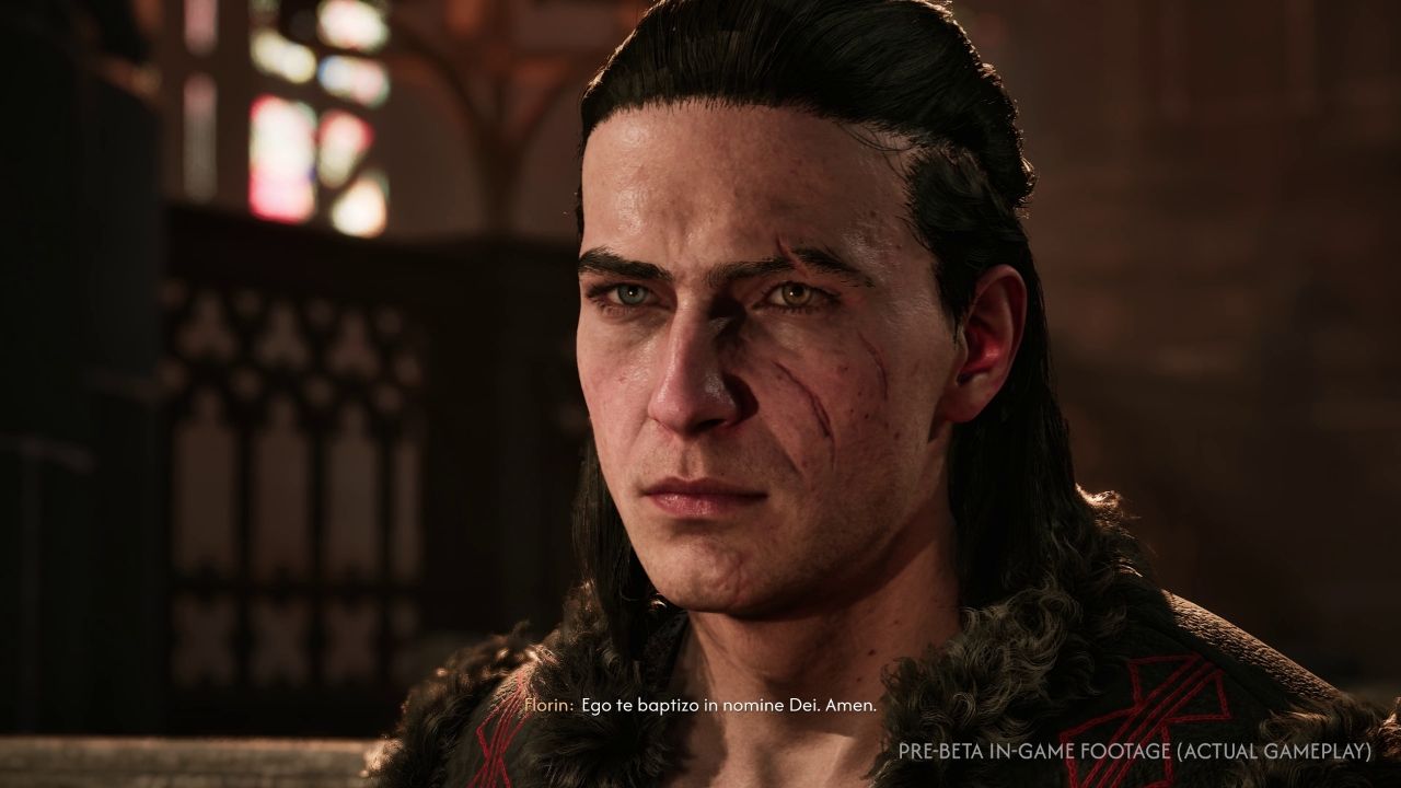 Inside Svartrau's cathedral during the day — stained glass windows and ornate architecture