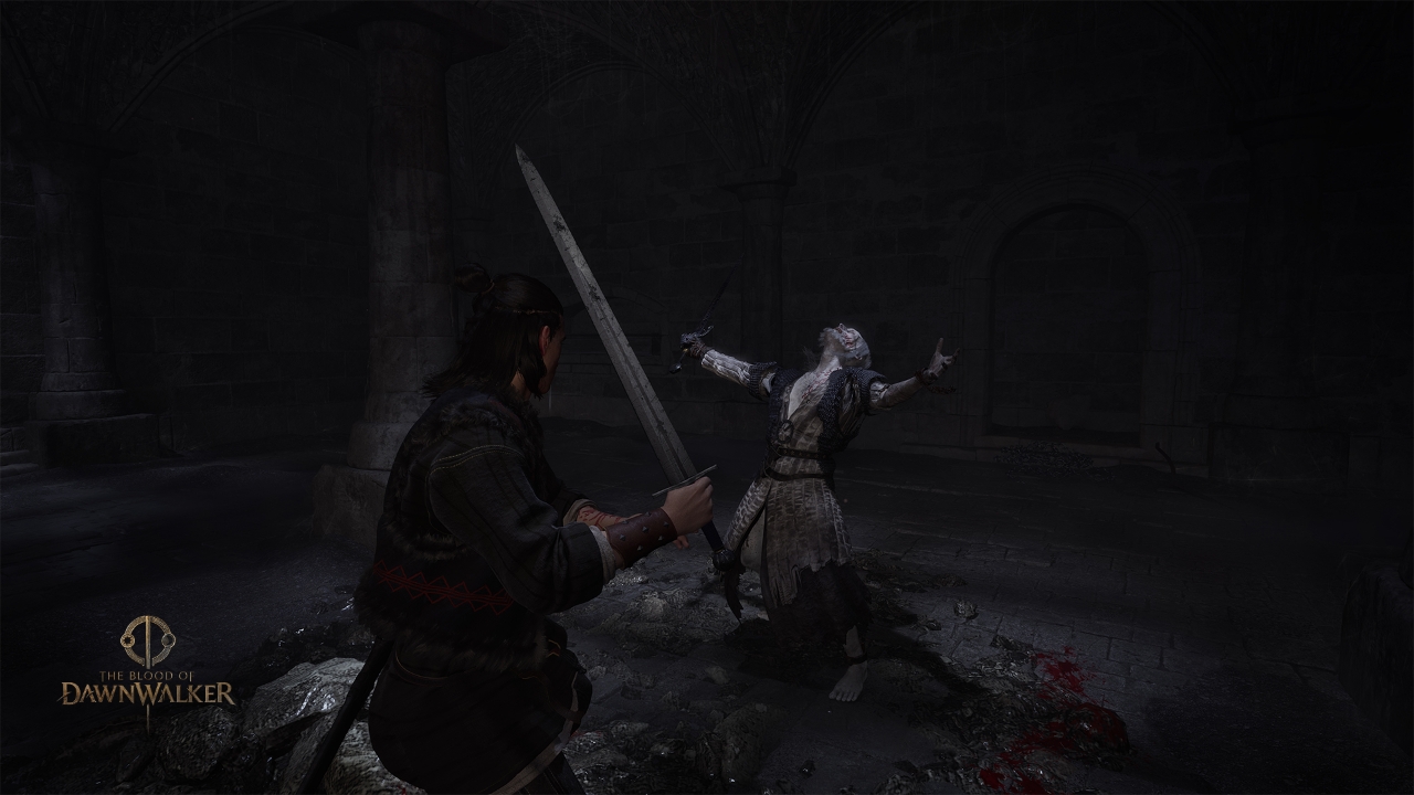 Saint Mihai in combat — in-game screenshot of the legendary Dawnwalker