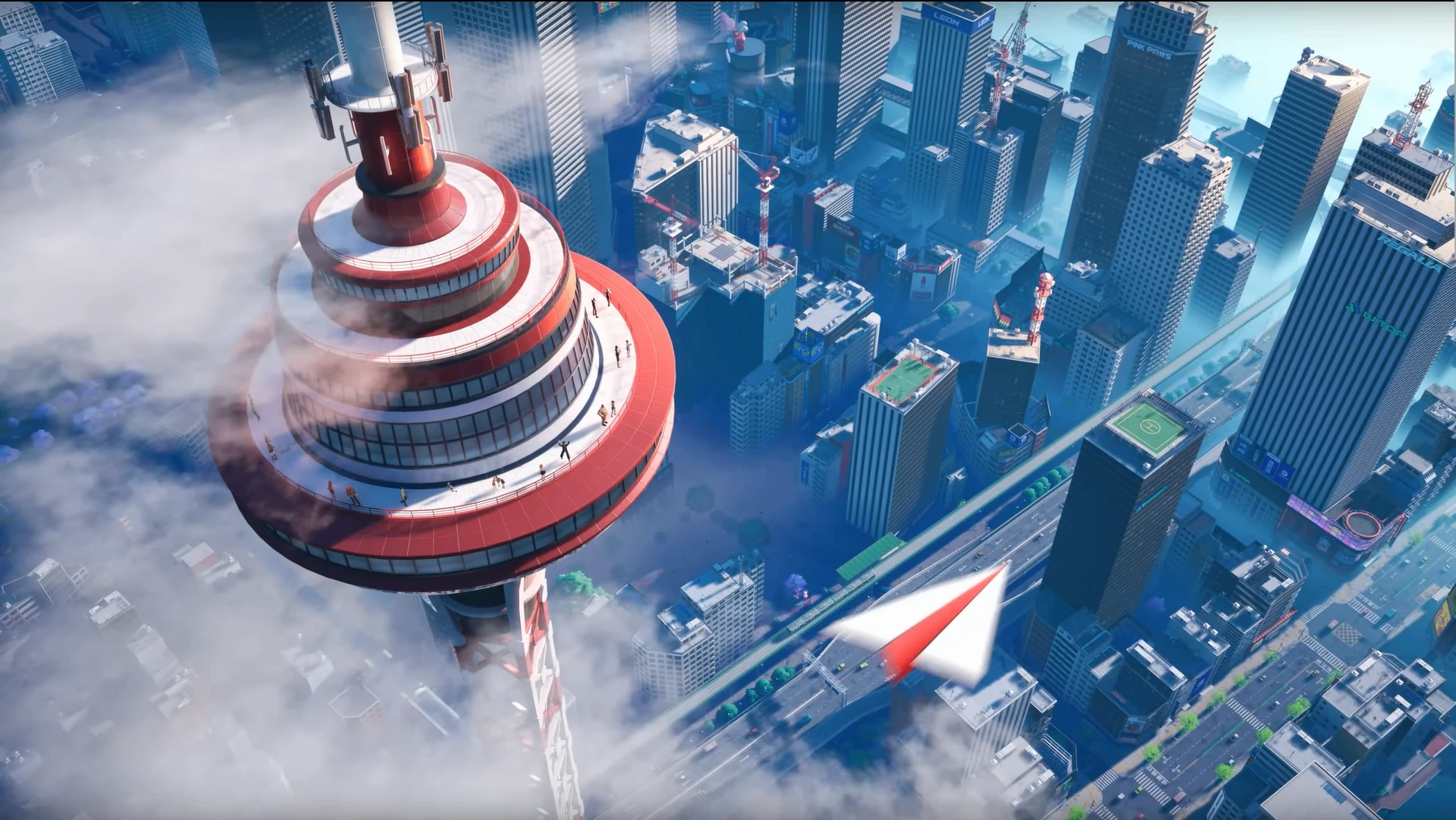 Hethereau skyscrapers and urban architecture rendered in Unreal Engine 5