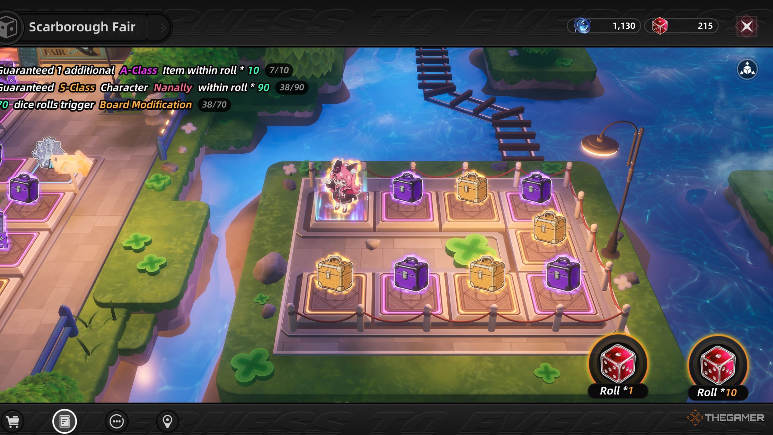 S-tier character card space on the Scarborough Fair gacha board