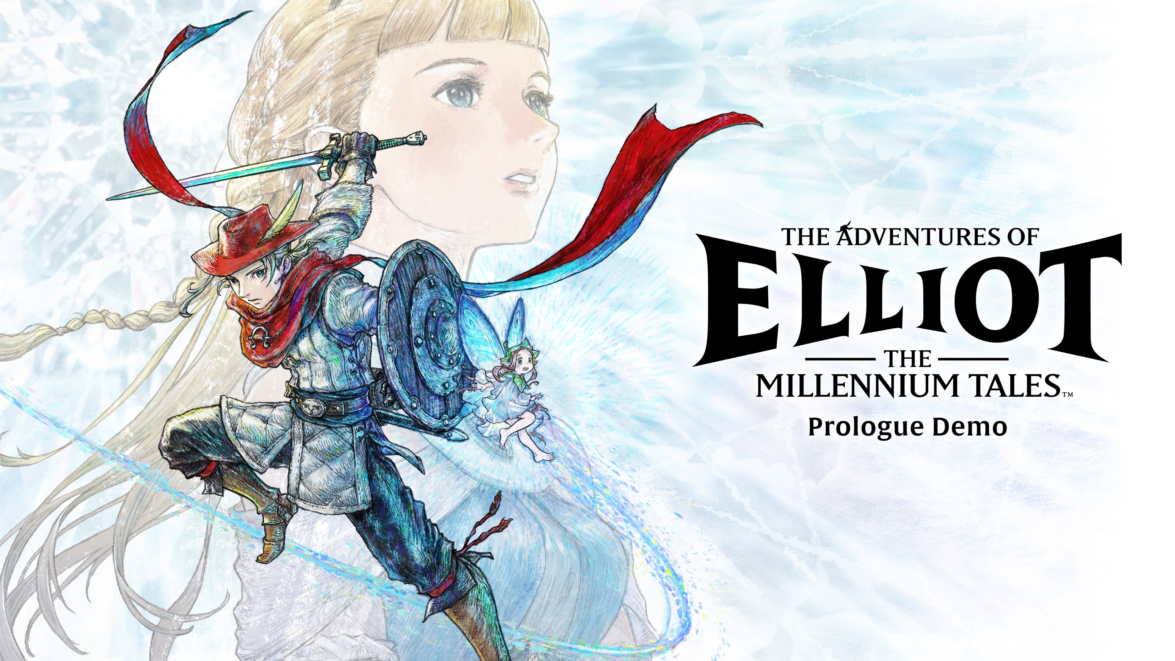 Official Prologue Demo key art with Elliot, Faie and the title logo