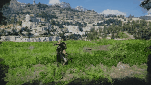 Aerial Grapple skill animation in Crimson Desert