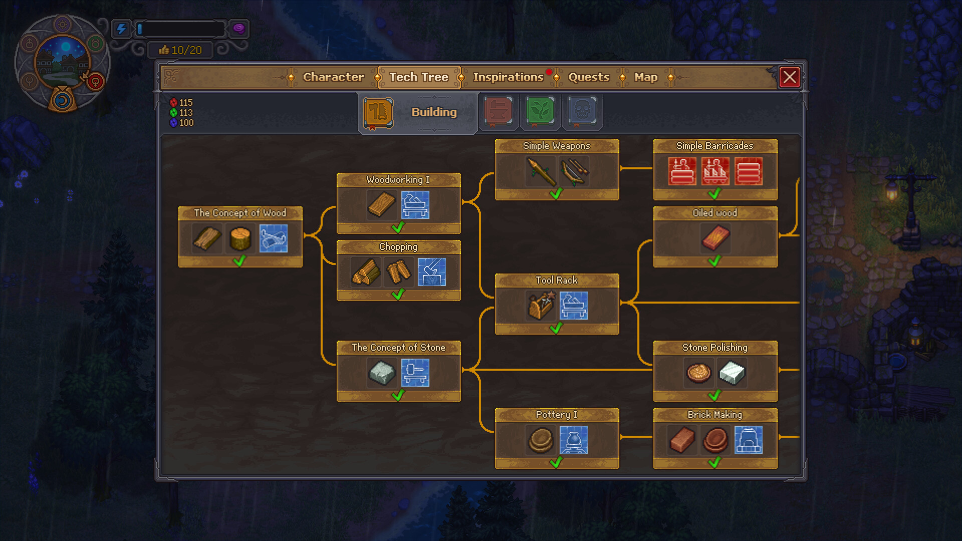Graveyard Keeper 2 screenshot showing conveyor belts and automated production lines run by reanimated zombie workers