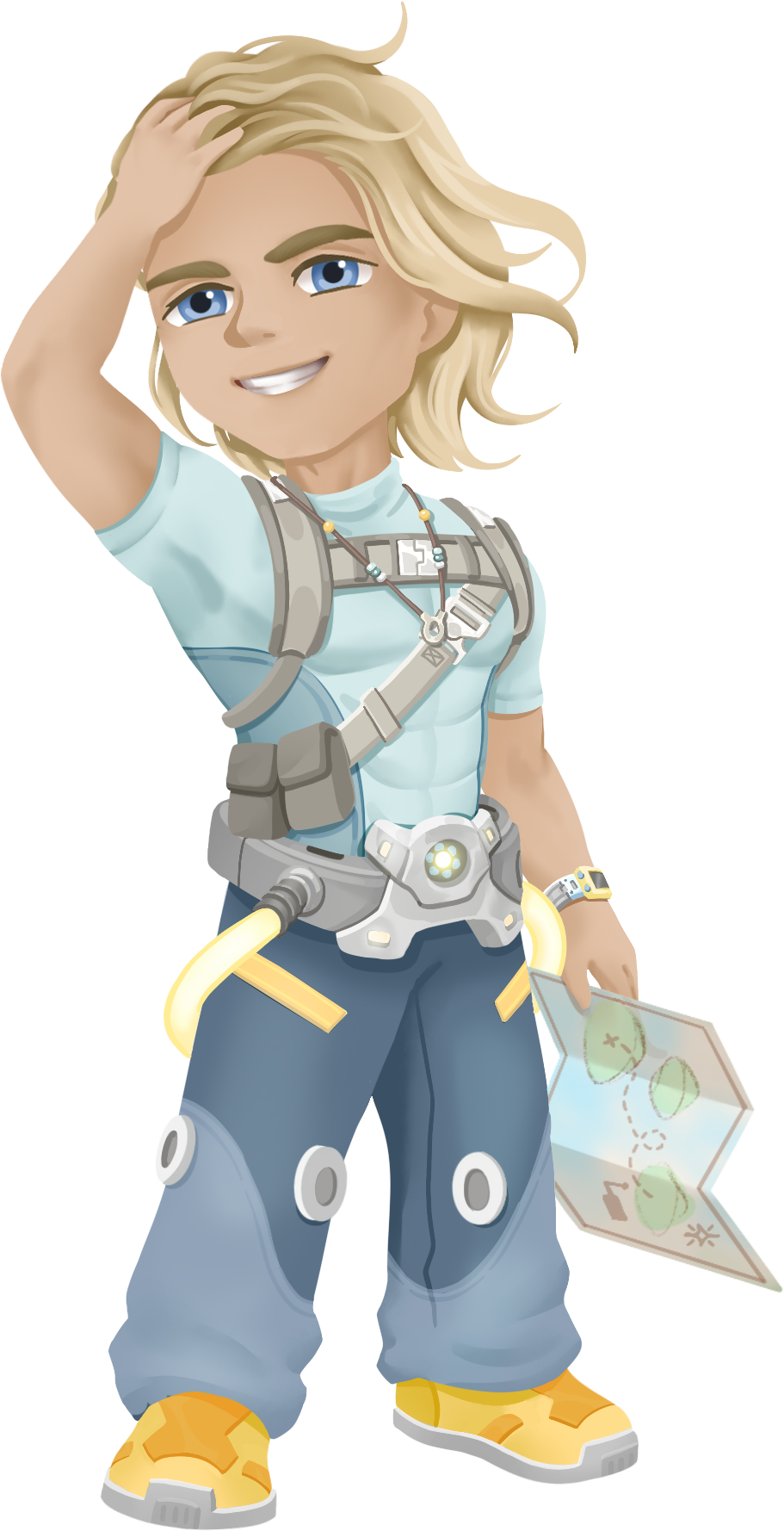 Full-length character illustration of Ryder from Loftia.