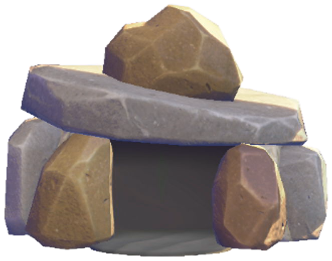 Stone Den building kit from Pokemon Pokopia