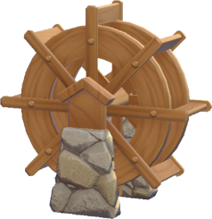 Waterwheel building kit from Pokemon Pokopia