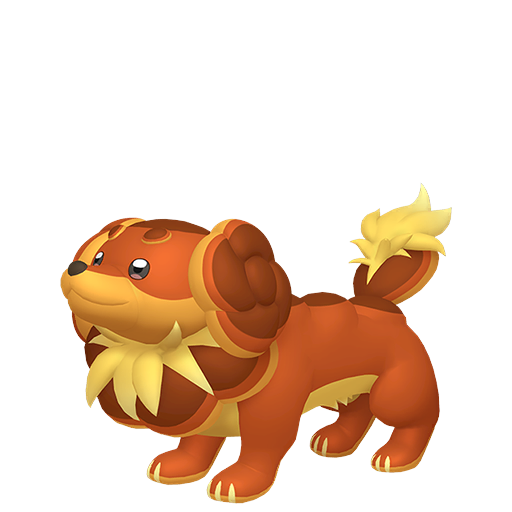 Dachsbun sprite from Pokemon Pokopia showing the Dog Pokemon with Trade and Search specialties