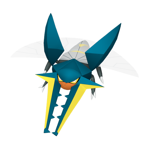 Vikavolt sprite from Pokemon Pokopia showing the Stag Beetle Pokemon with Chop and Generate specialties