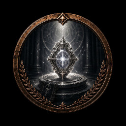 Round badge icon for the achievement Reforged Memory