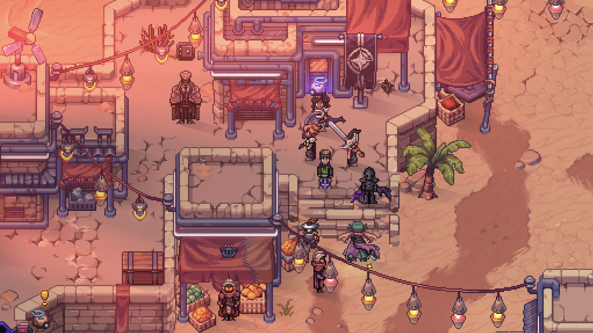 The shared open overworld in Soulbound: Online