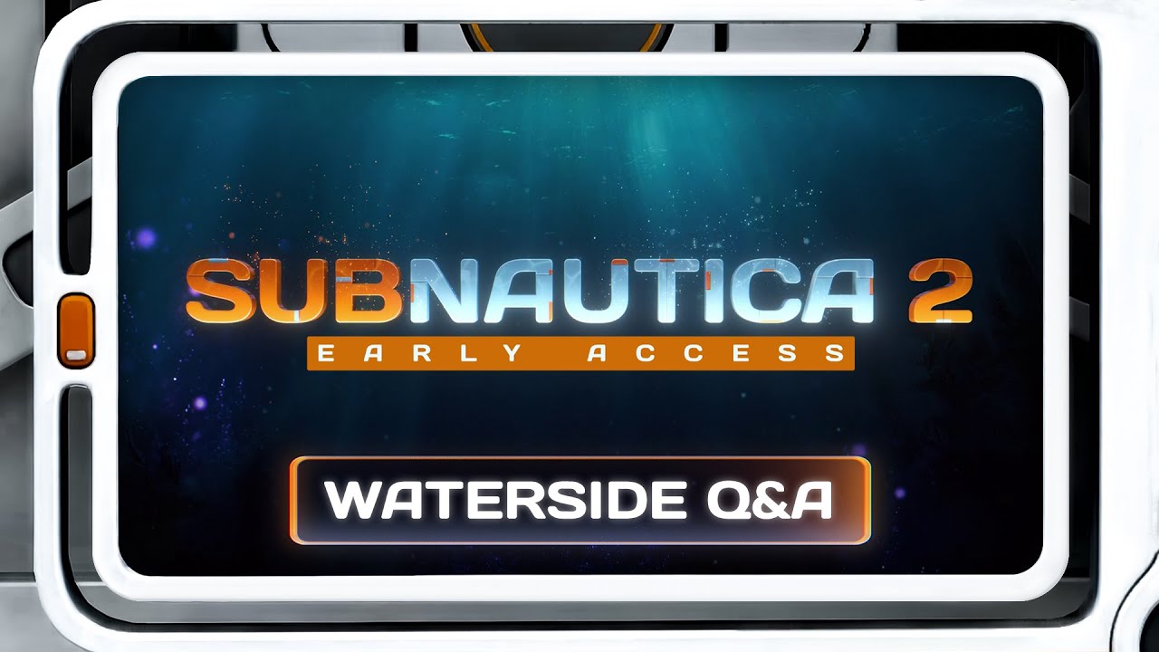 Subnautica 2 Waterside Q&A YouTube thumbnail from community event