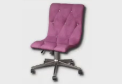 Velvet Button Desk Chair furniture item in inZOI