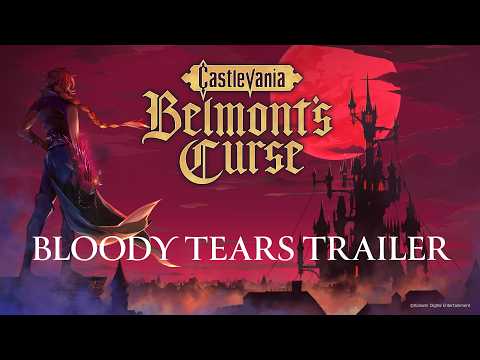 Official title card for the Castlevania: Belmont's Curse Bloody Tears Trailer
