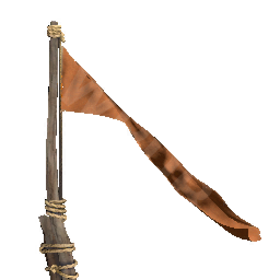 Simple Orange Flagpole