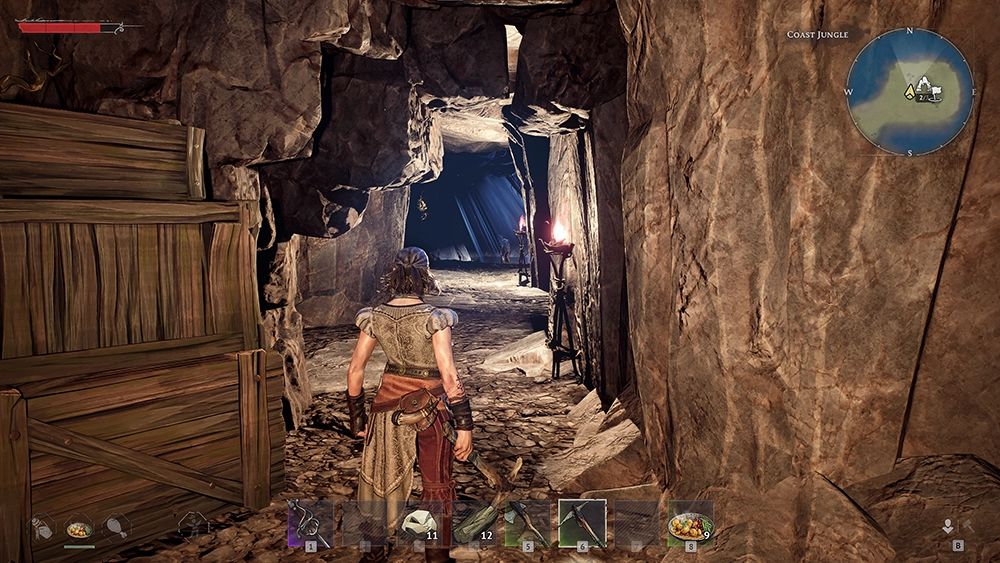 Windrose underground chamber carved from ancient ruins