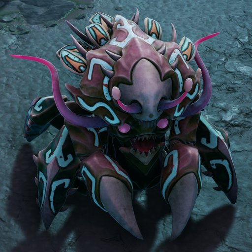 Cha'kru Kingdom faction artwork showing a pink crablike creature