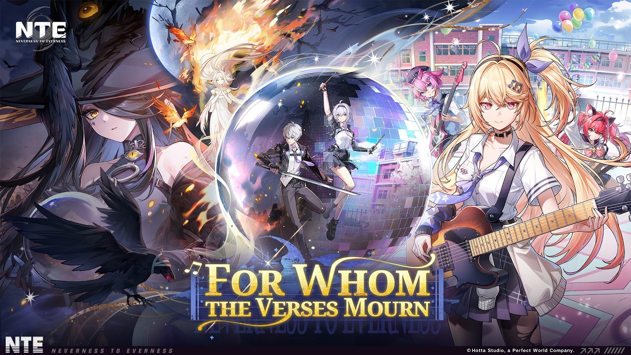 Thumbnail of the official Version 1.4 PV For Whom the Verses Mourn, published September 17, 2026, ahead of the September 30 launch