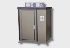 Outdoor Public Bathroom furniture item in inZOI