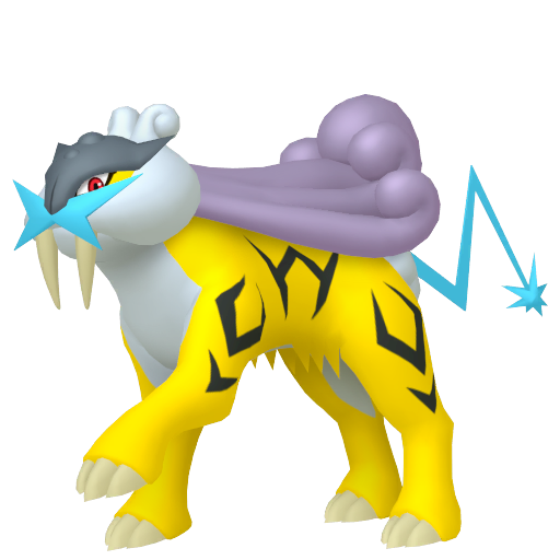 Raikou sprite from Pokemon Pokopia showing the Thunder legendary Pokemon from Dream Islands