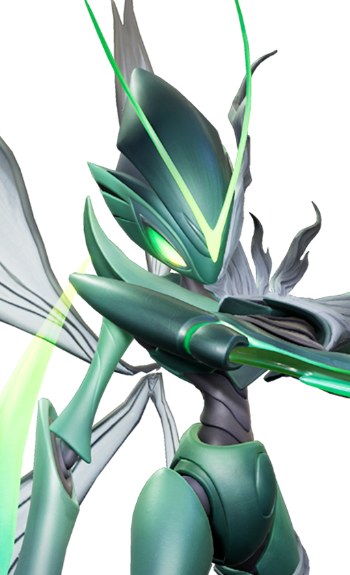 Official full-body artwork of the Aniimo Ignitis in its Forest Form, a Dark and Grass element DPS role creature