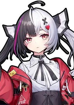 Lacrimosa full character art - young Esper with black and white hair