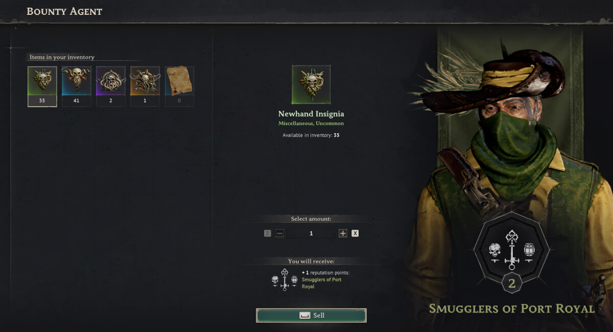 Windrose faction insignias showing all reputation groups