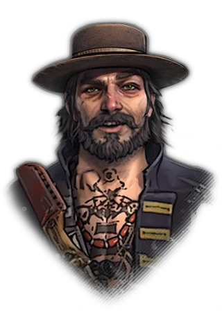 Black Axel portrait, the hireable Cook NPC