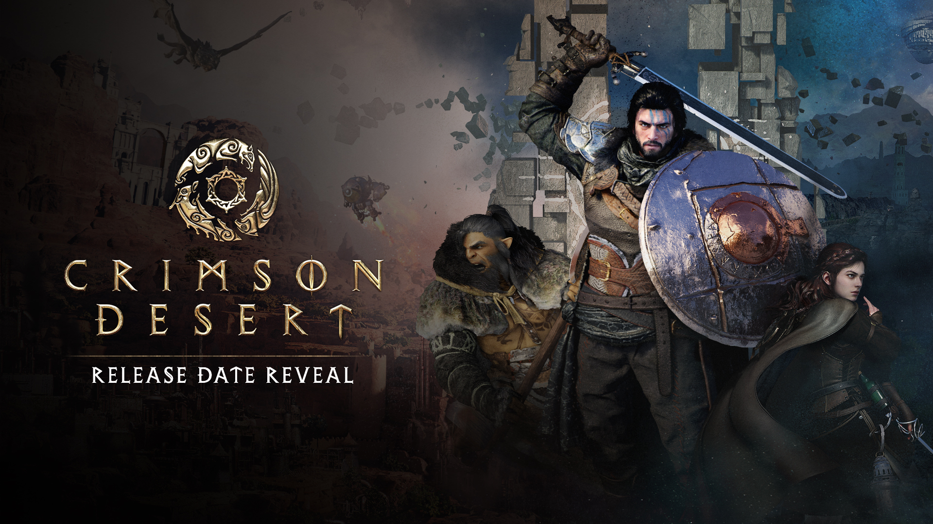 Crimson Desert gameplay reveal showing large-scale battle