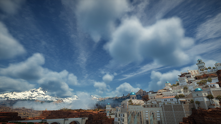 Crafting weapons at a forge in town