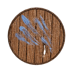 Grey Wolf Wooden Shield icon from Crimson Desert