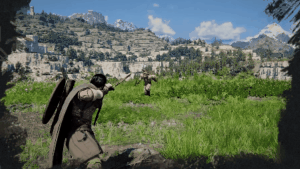 Marksmanship skill animation in Crimson Desert