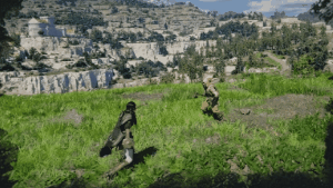 Tornado Kick skill animation in Crimson Desert