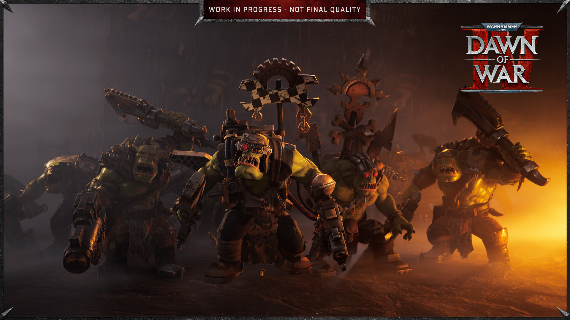 A skirmish battle in Warhammer 40,000: Dawn of War IV