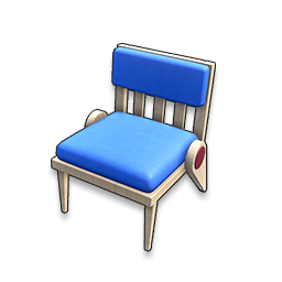 Sky Blue Cushioned Chair icon