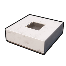 White Stone Coffee Table - Square icon